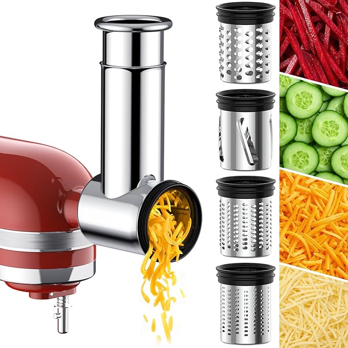 Stainless Steel Slicer Shredder Attachment