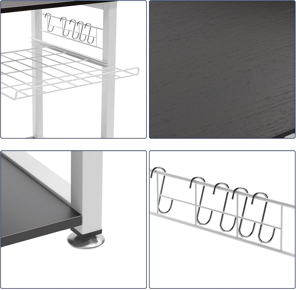 sogesfurniture 3-Tier Kitchen Baker's Rack Utility Shelf Microwave Stand ...