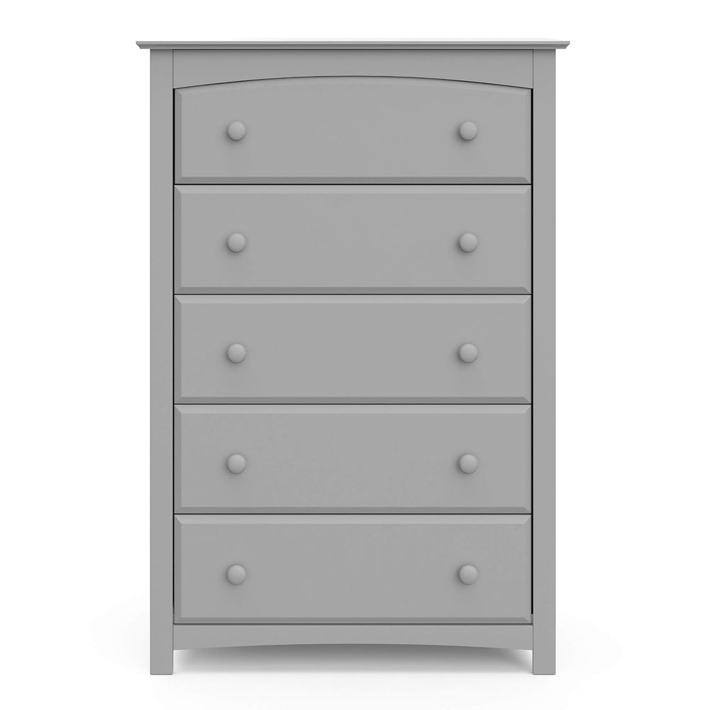 Storkcraft Kenton 5 Drawer Dresser, Pebble Gray