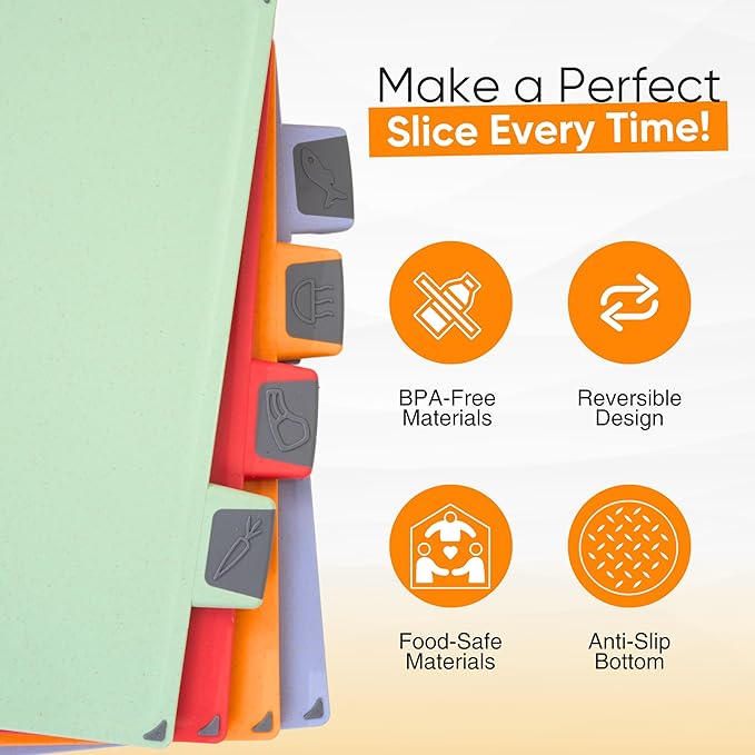 4-Piece Non-Toxic Cutting Board Set