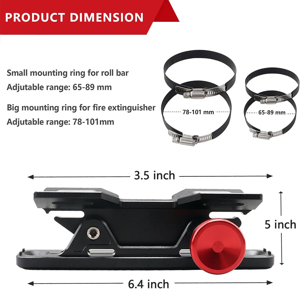 Car Fire Extinguisher Mount Bracket Aluminum Quick Release