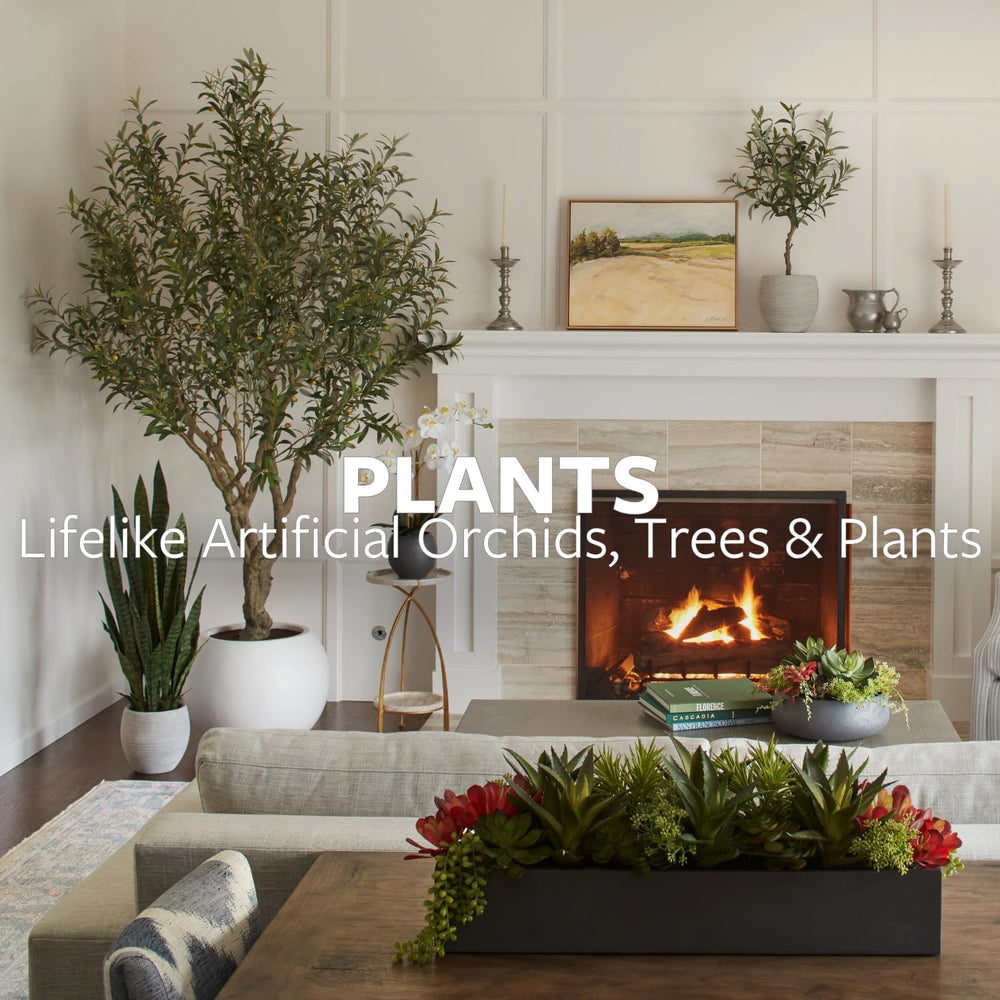 CG Hunter Faux Succulent Arrangement, Premium Artificial Indoor Plant Enhance...