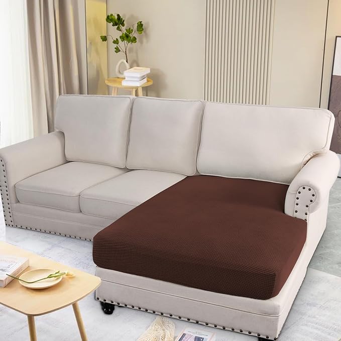 H.VERSAILTEX Super Stretch Individual Chaise Cover Sectional Couch Covers