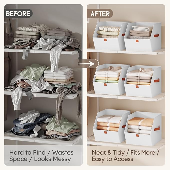 Homsorout Fabric Closet Storage Cubes