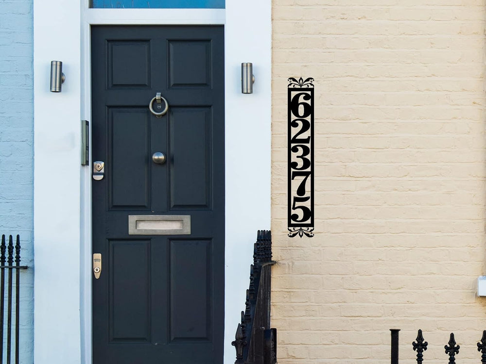Custom Vertical House Numbers for Outside, Personalized Vertical Address Numb...