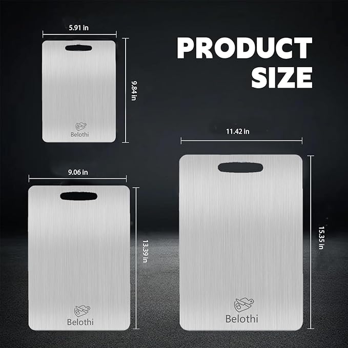 304 Stainless Steel Cutting Board, Non Toxic Cutting Boards