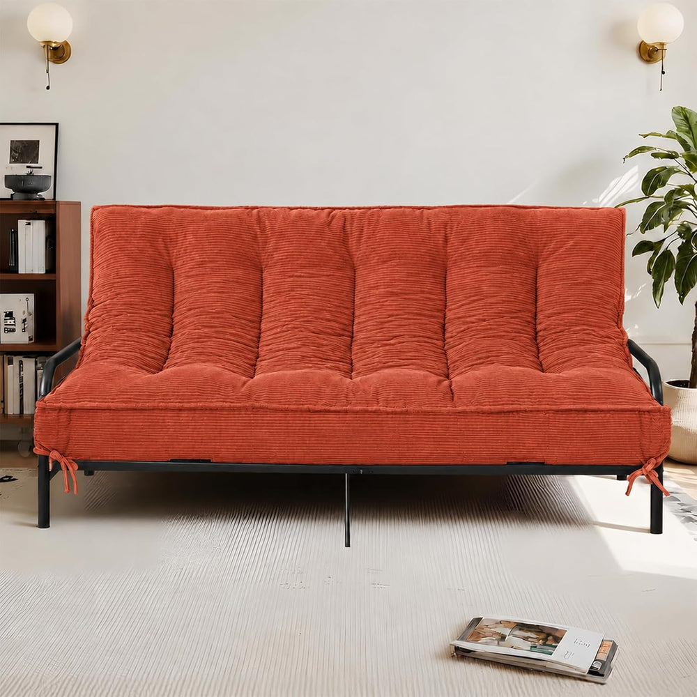 8 Inch Futon Mattress Full Size,Orange