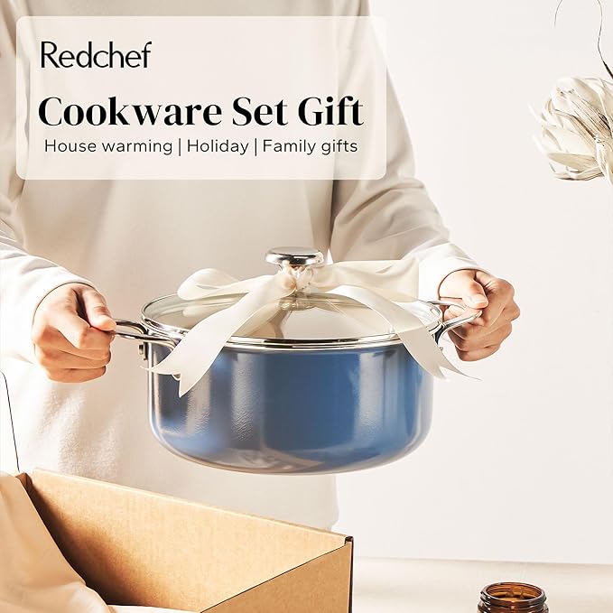 Redchef Ceramic Nonstick Cookware Set, Induction Cookware