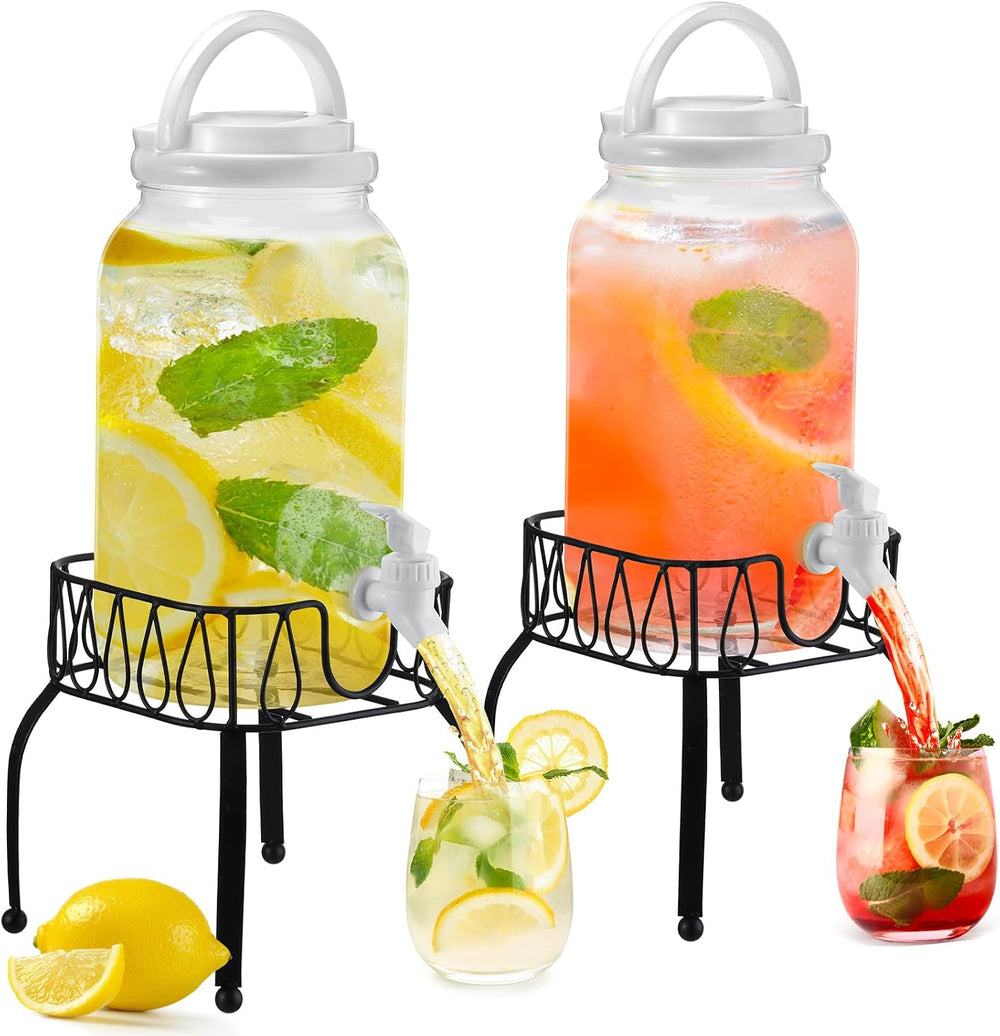 Tanlade 2 Pcs Plastic Drink Dispenser