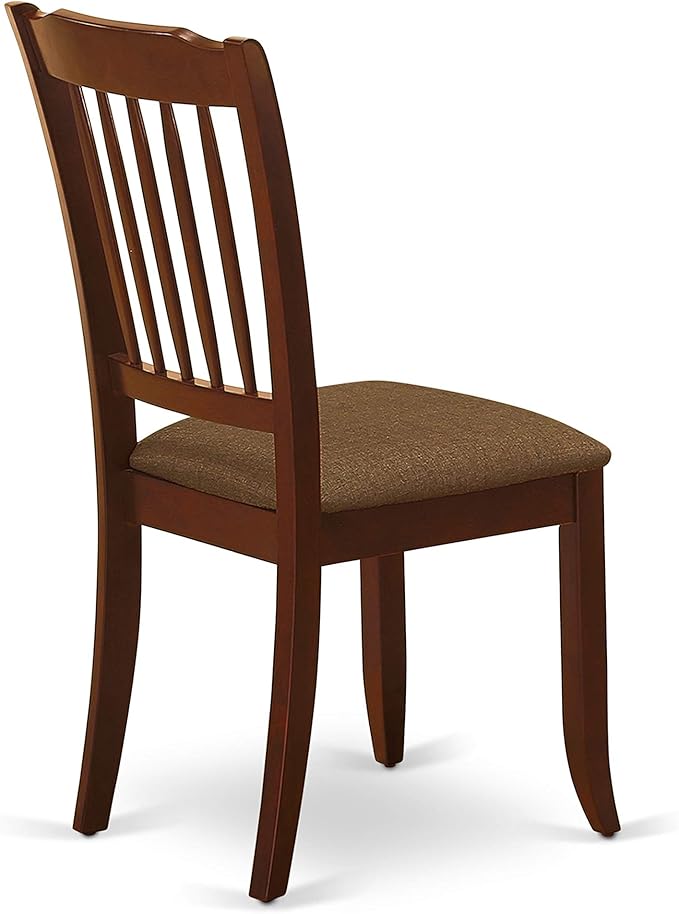 East West Furniture MZDA5-MAH-C 5 Piece Kitchen Table Set for 4 Includes a Re...