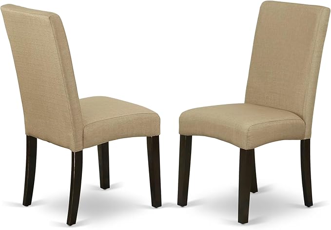 East West Furniture ANDR3-CAP-03 3 Piece Dining Room Table Set Contains a Rou...
