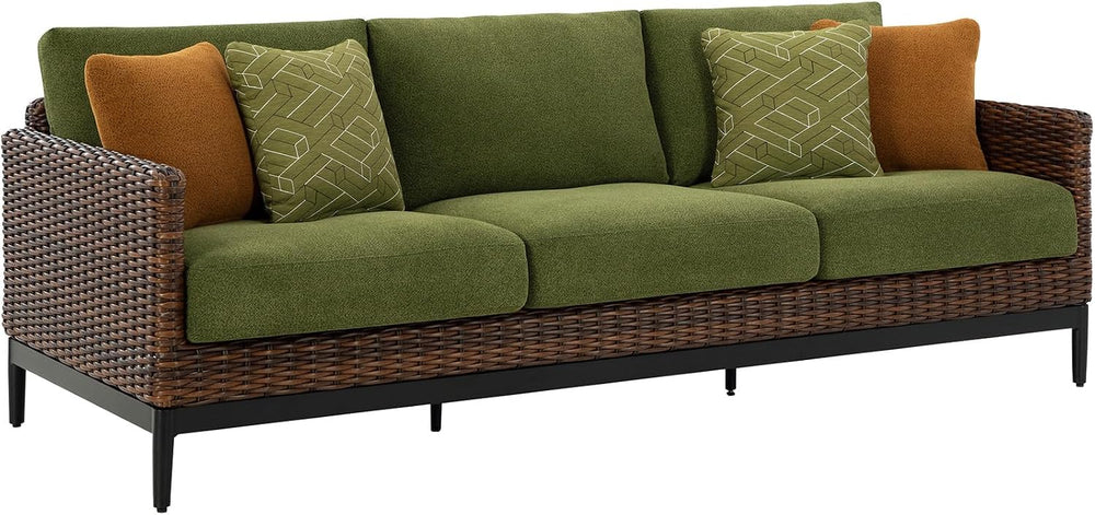 Signature Design by Ashley Horizon Hall Casual Outdoor Sofa with Cushions, Ru...