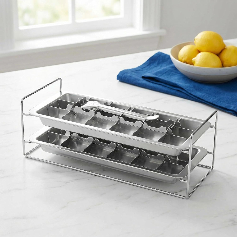 Stainless Steel Ice Cube Tray