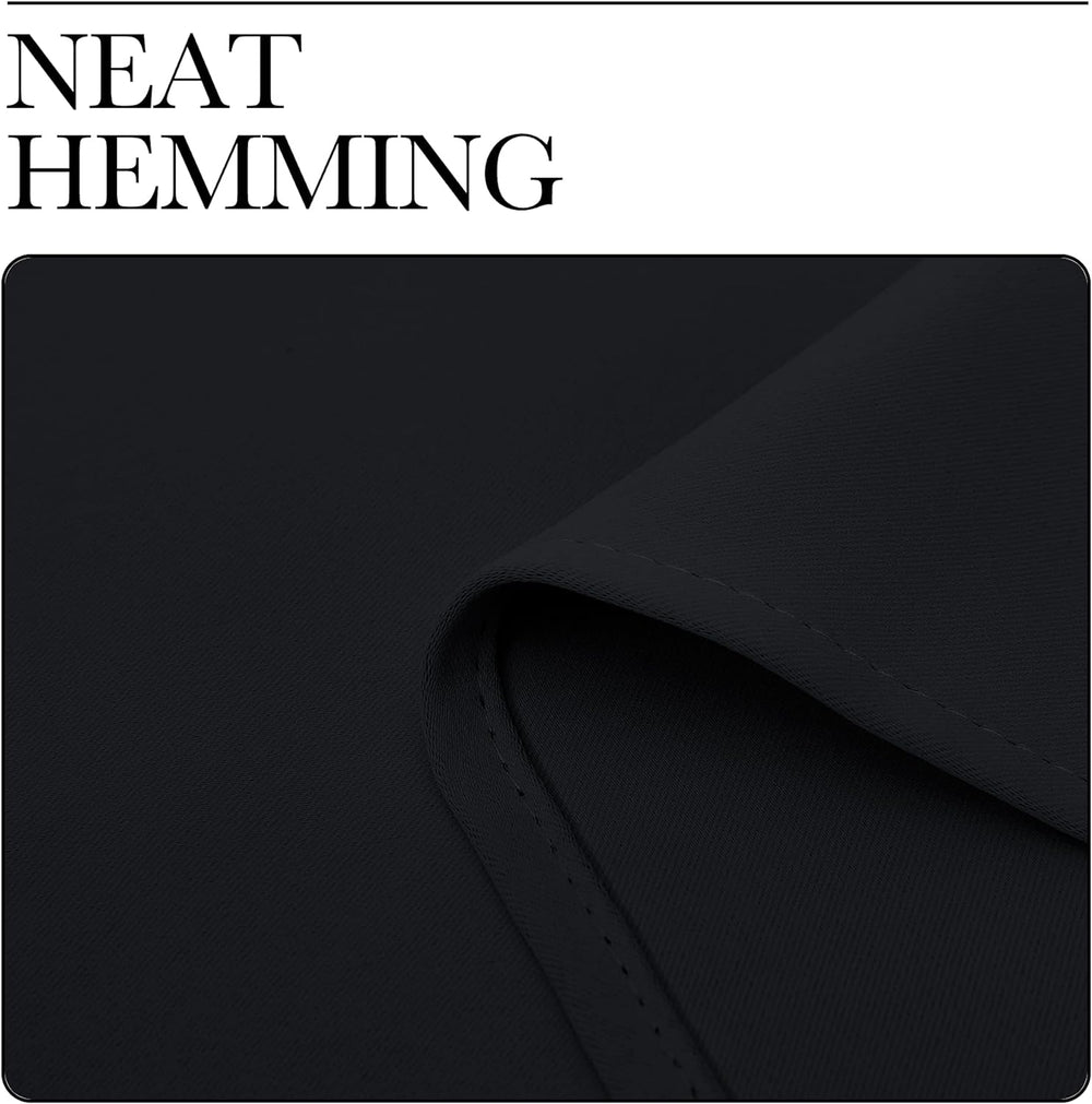 NICETOWN Black Blackout Curtains for Living Room 55" w x 78" L 2 Pa...