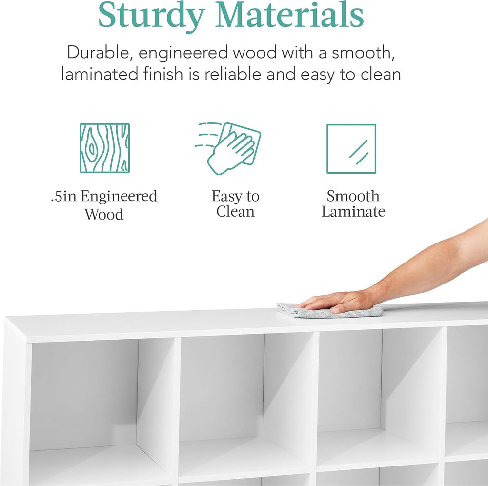 Best Choice Products 8-Cube Storage Organizer, 11in Shelf Opening, Bookcase, ...