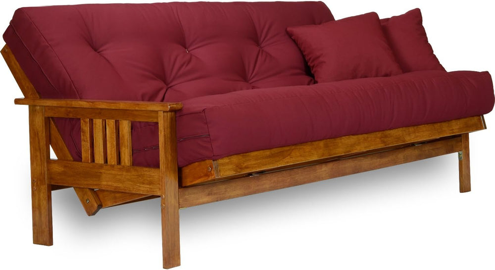 Nirvana Futons Stanford Wood Futon Frame - Queen Size (Frame Only), Transform...