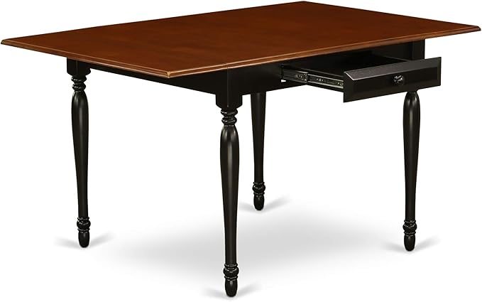 East West Furniture MZDA5-BCH-W 5 Piece Dining Room Furniture Set Includes a ...