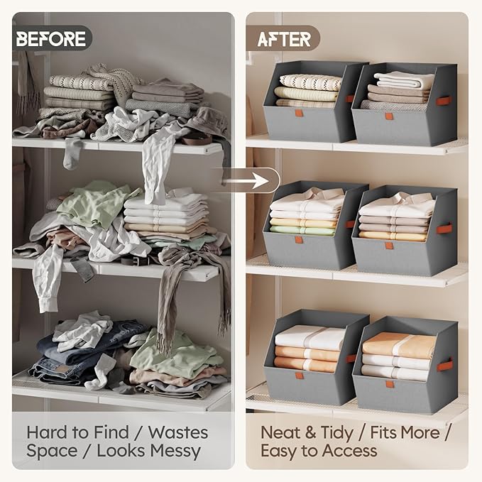 Homsorout Fabric Closet Storage Cubes