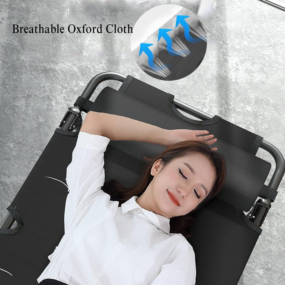 Padded Lounge Chair Wider Armrest Adjustable Portable Recliner with Head Supp...