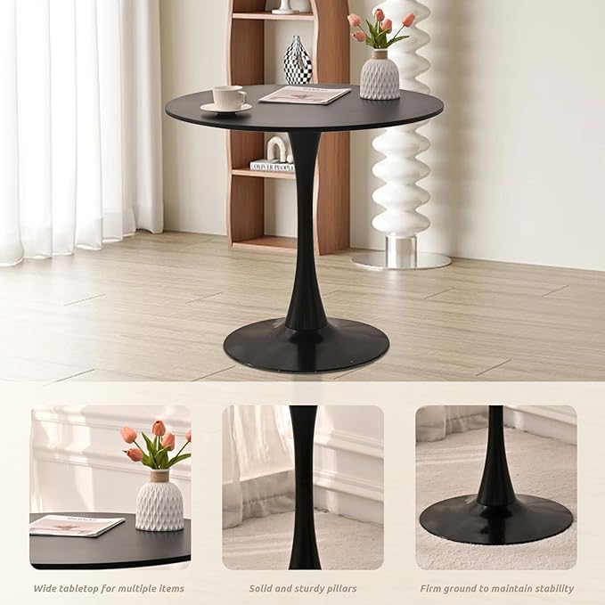 SoarFlash Kitchen Table and Chairs for 2, 31.5" Dining Table Set for 2 w...