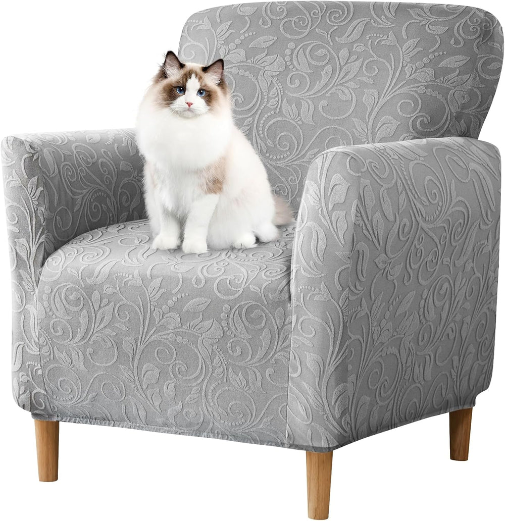 Stretch Modern Banquet Armchair Slipcover 1-Piece Accent Chair Covers with Ar...