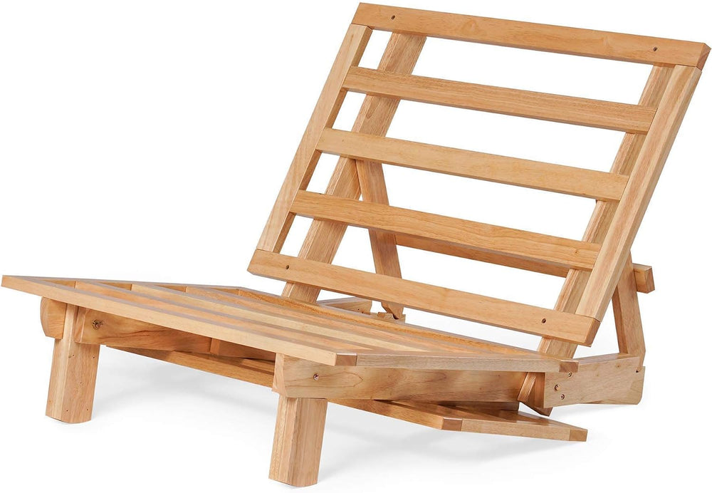 Nirvana Futons Twin Tri-Fold Wood Futon Sofa Bed Lounger Frame - (Space Saver...