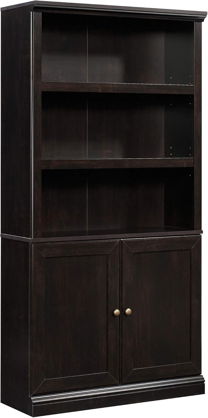 Sauder Select Book Shelf, Bookshelf with Storage, Library Bookcase with Doors...