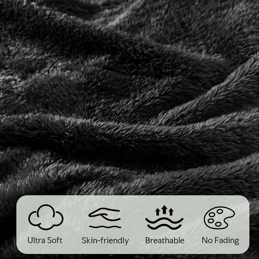 Fleece Throw Blanket Set 50x60 3-Pack, Soft Lightweight
