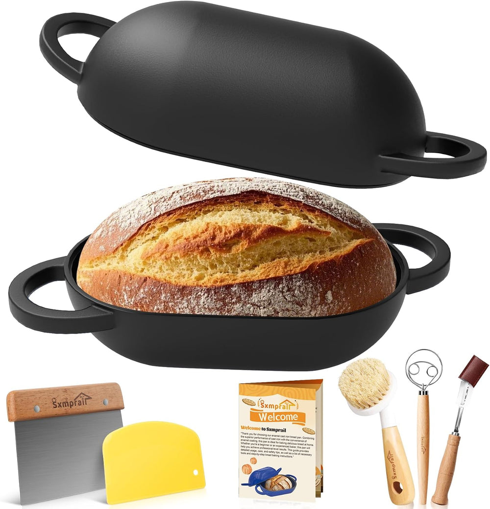 Enameled Cast Iron Oval Bread Oven