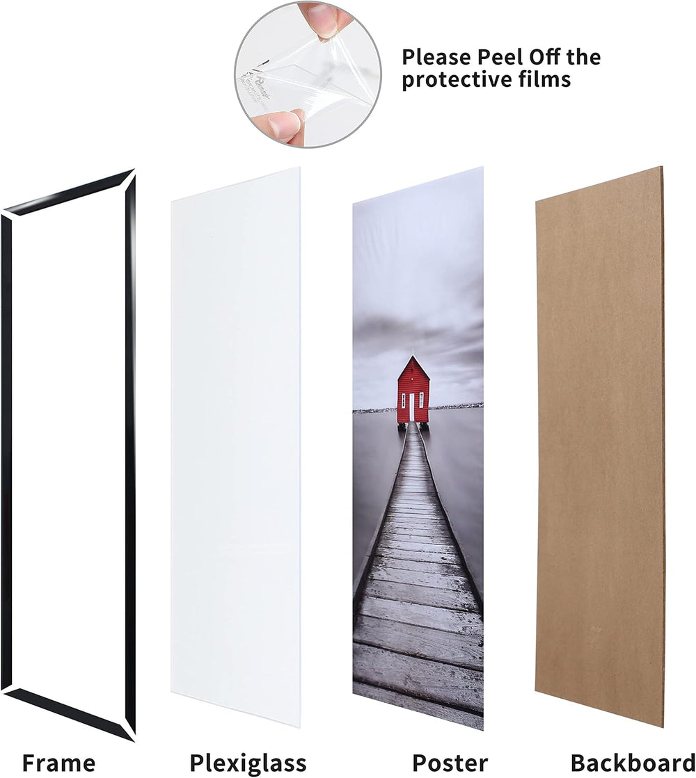 ELSKER&HOME 24x36 Poster Frame 3 Pack, Black