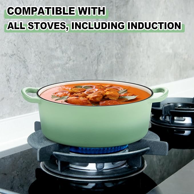 E-far 5QT Oval Dutch Oven Pot