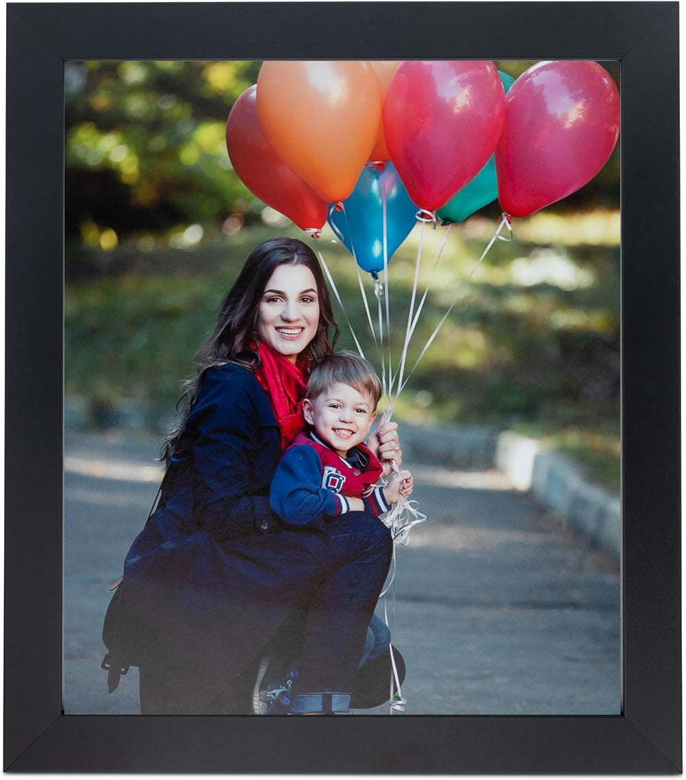 ArtToFrames 11x24 Inch Black Picture Frame, This 1.2500 Inch Custom Poster Fr...
