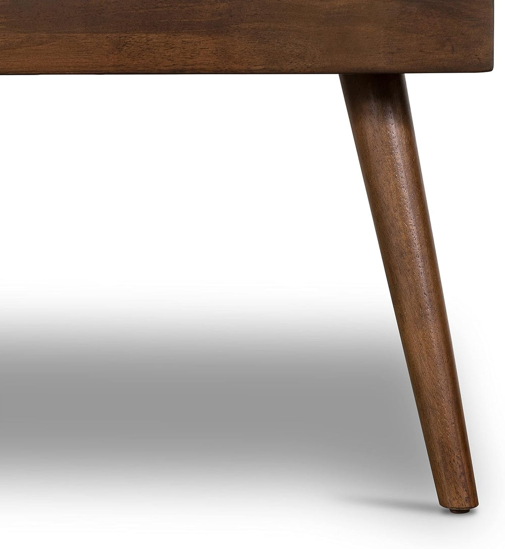 Poly & BARK Luca Fabric Bench – Tufted Upholstered Entryway or Bedroom Be...