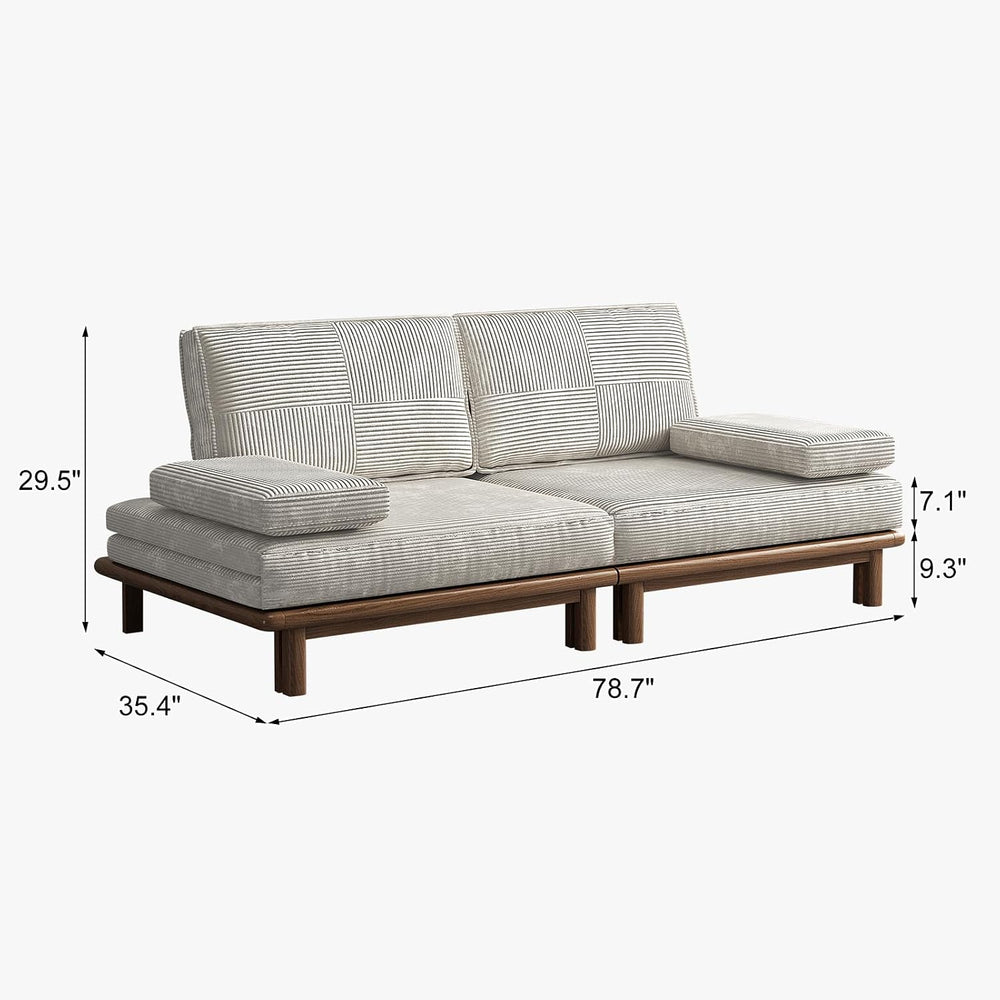Lartis 78.7" Sofa Bed, Sleeper Pull Out Couch, Modern Couch Convertible ...