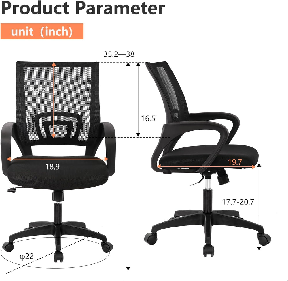 PayLessHere Home Office Chair Desk Computer Chair Adjustable Ergonomic Lumbar...