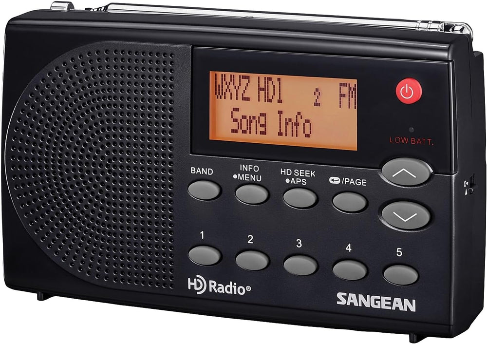 Sangean HDR-14 Portable HD AM/FM Radio with Emergency Alerts