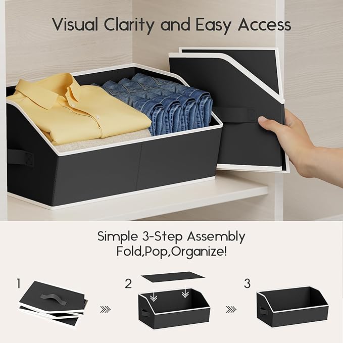 Homsorout Large Closet Organizers and Storage Bins