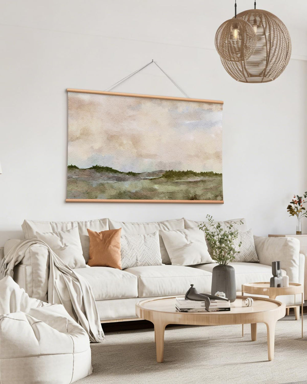 VIYYIEA Extra Large Canvas Wall Art, 36x54 Inch Minimalist Landscape Painting...