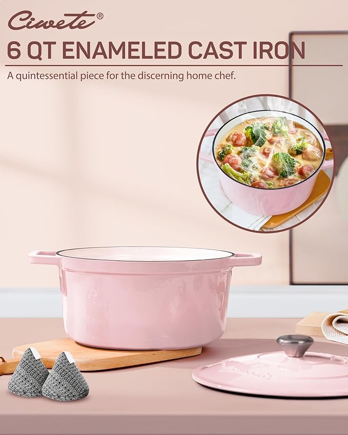 Ciwete 6 QT Dutch Oven Pot