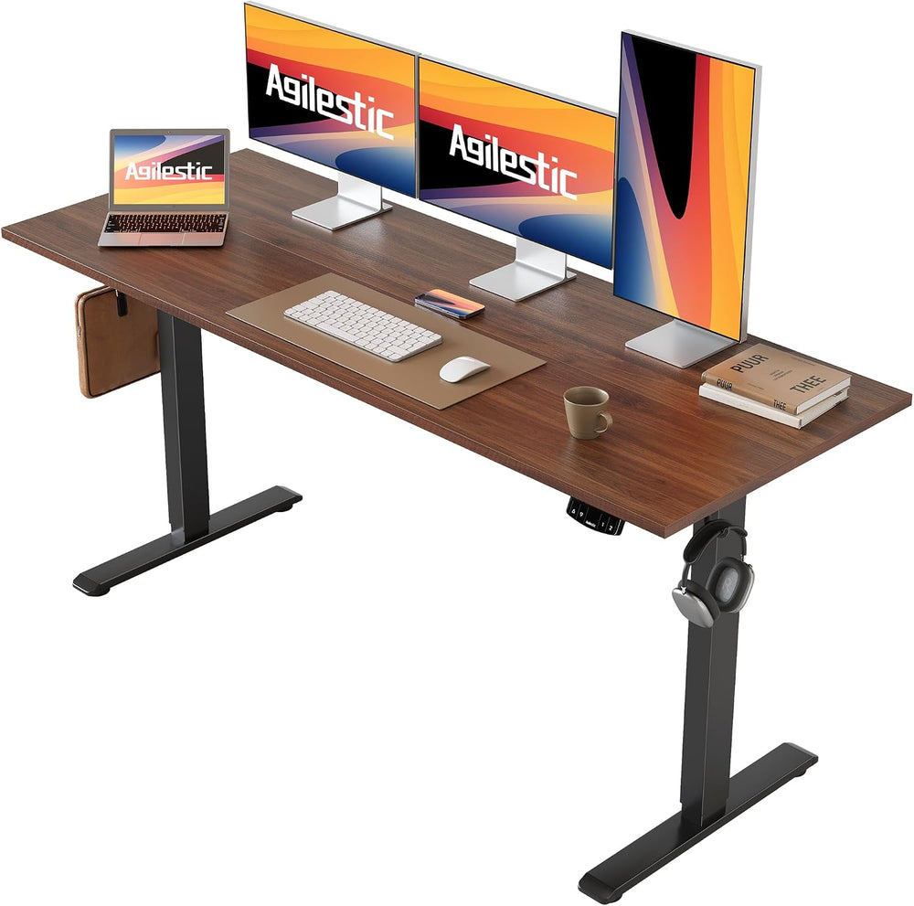 Agilestic Electric Standing Desk, Large 60 x 24 Inches Height Adjustable Desk...