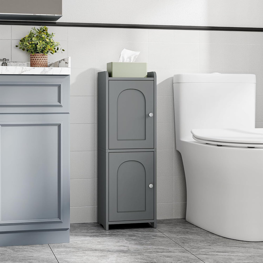 Hzuaneri Bathroom Storage Cabinet, Small Corner Floor Cabinet with 2 Doors | ...
