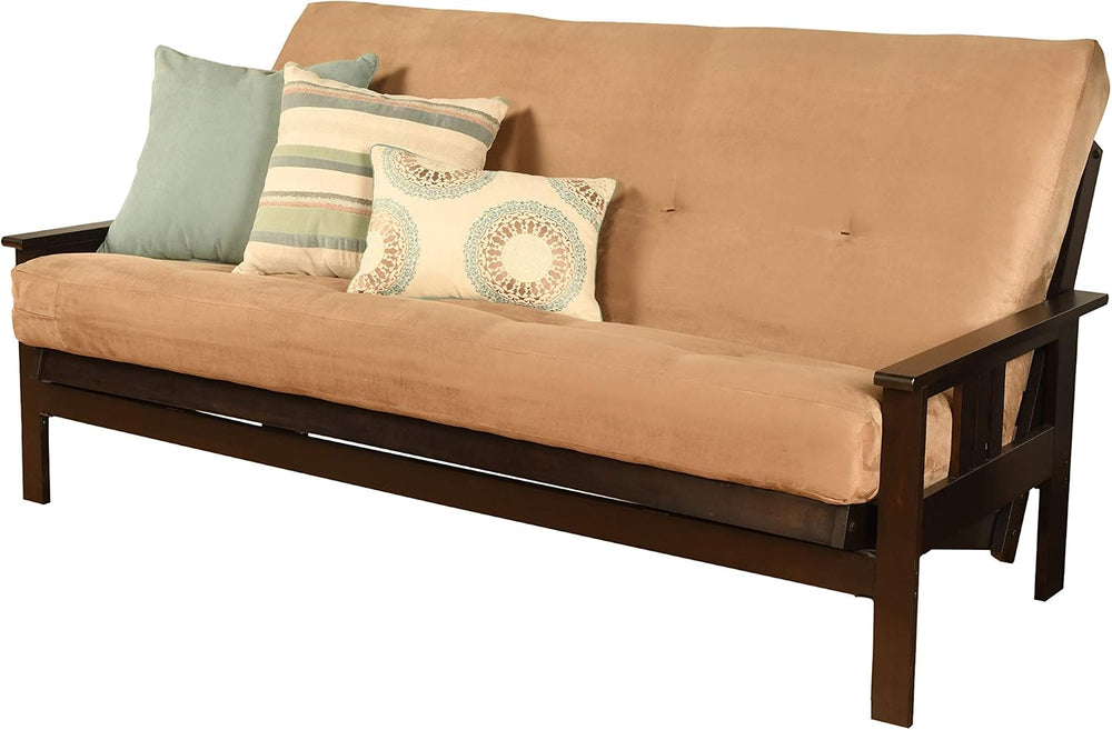 Kodiak Furniture Monterey Futon Set, No Drawers, with Espresso Base and Suede...
