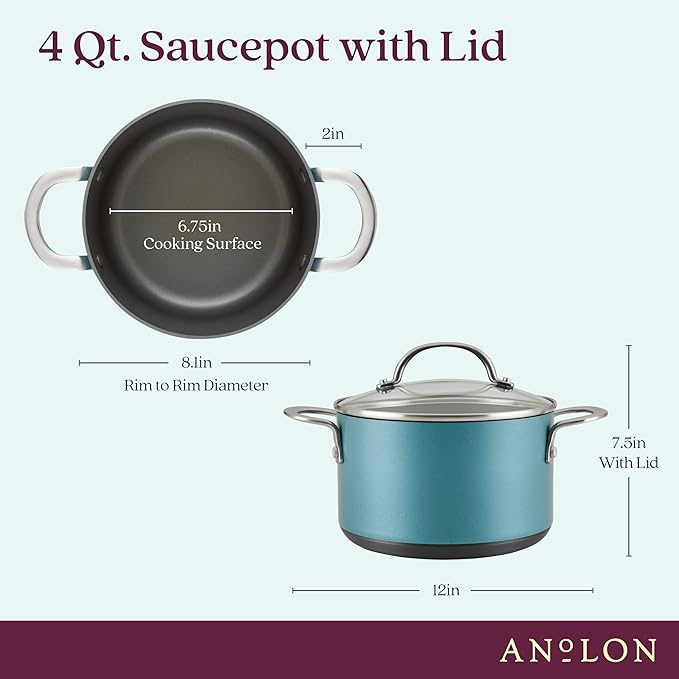 Anolon Achieve Hard Anodized Nonstick Saucepot