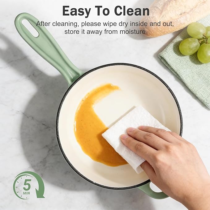 Enameled Cast Iron Sauce Pan
