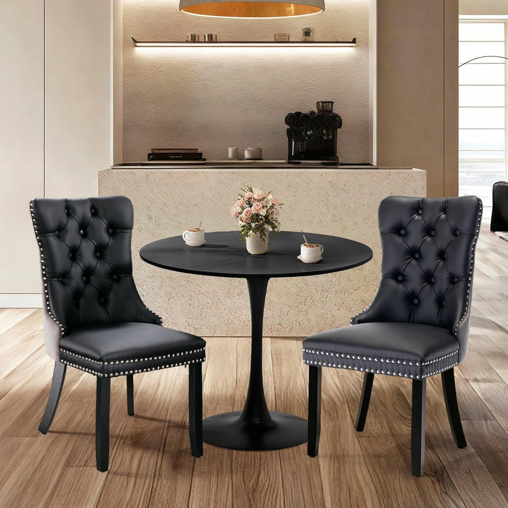 SoarFlash Kitchen Table and Chairs for 2, 24" Dining Table Set for 2 wit...