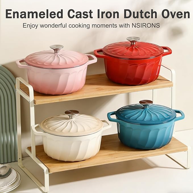 6 QT Enameled Cast Iron Dutch Oven