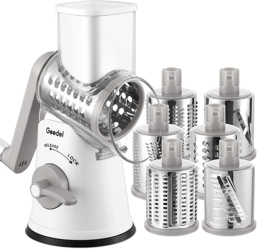 Geedel Rotary Cheese Grater Vegetable Shredder