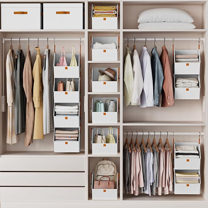 Homsorout Hanging Closet Organizer 4 Tier