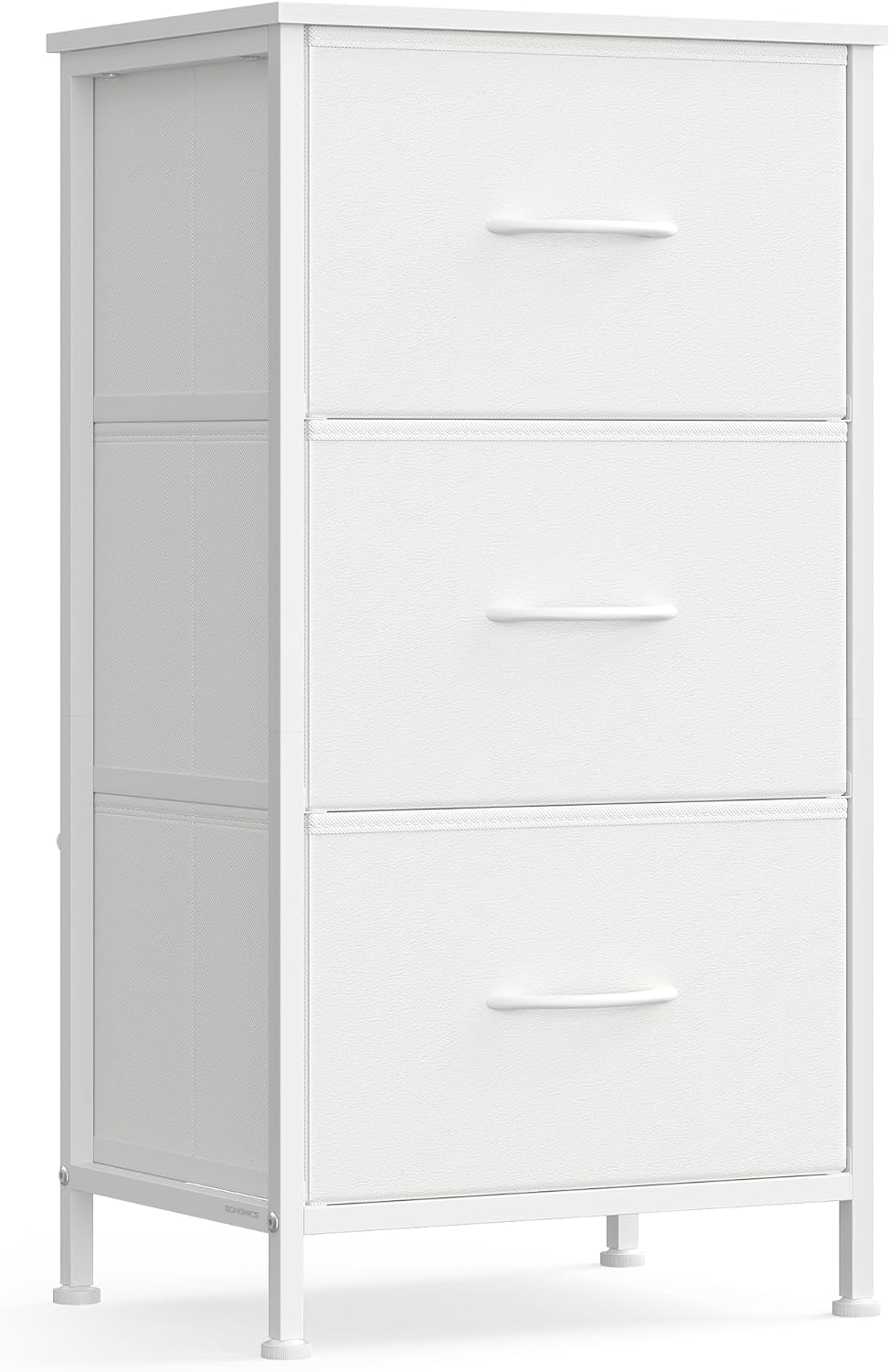 SONGMICS Dresser for Bedroom, Small Dresser with 3 Fabric Drawers