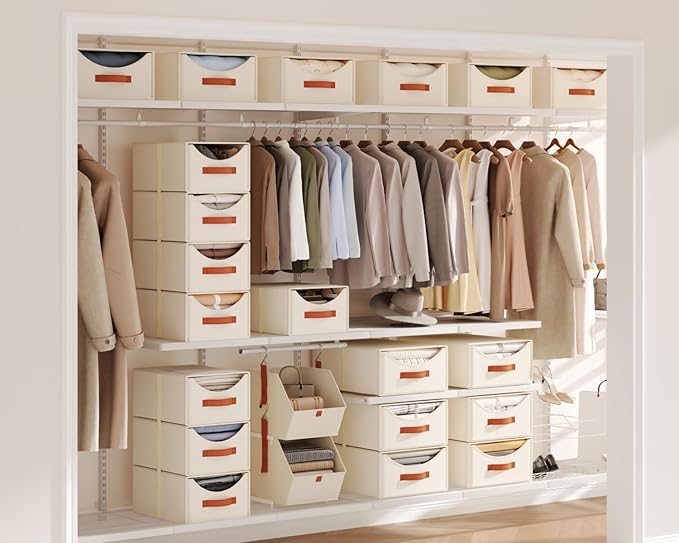 Homsorout Stackable Storage Drawers